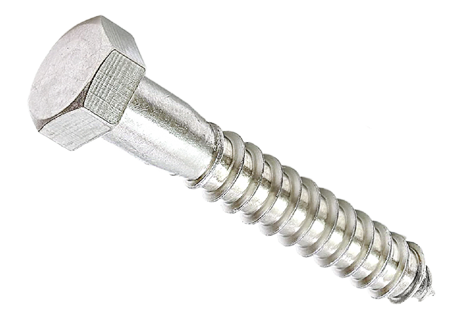 Hillman 3/8 X 3-Inch Stainless Steel Hex Lag Screws - 25-Pack, For Wood & Masonry (with Lag Shield)