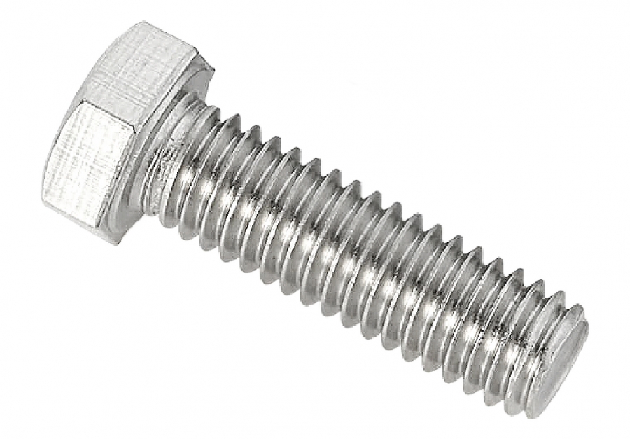 Lote De 10 Tornillos Hexagonales De Acero Inoxidable 304 - Medida 9/16-12 X 3-1/2 Pulgadas, Cabeza Hex, Grado 18-8