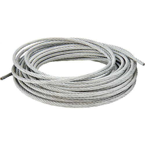 SHOP 7/16 6 X 19 FIBER CORE IPS WIRE ROPE GALVANIZED