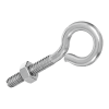 SHOP 1/2-13 X 2 TURNED EYE BOLTS ZINC PLATED