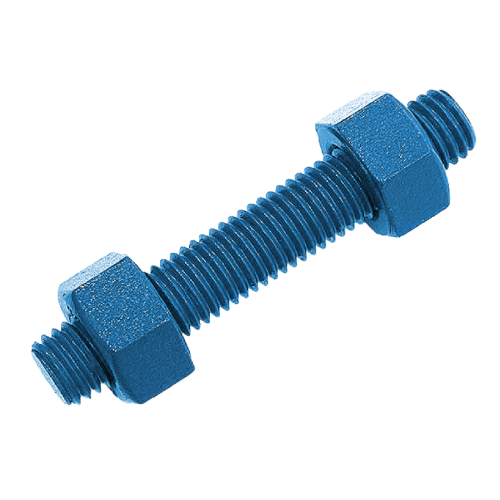 SHOP 1/2-13 X 2 1/2 A193 B7 ALL THREAD STUDS XYLAN COATED